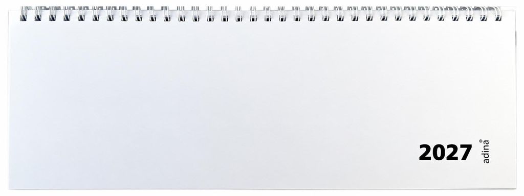 2027 ADINA Tischquerkalender 1W2S weiss Tischkalender Produktbild 