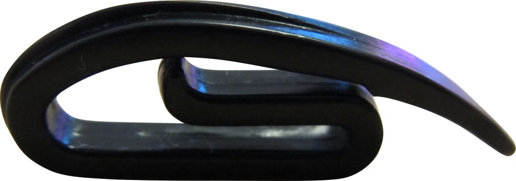 rewagi 200 Stück Gardinenhaken - einfach, Faltenlegehaken, Gardinen - 32 mm schwarz