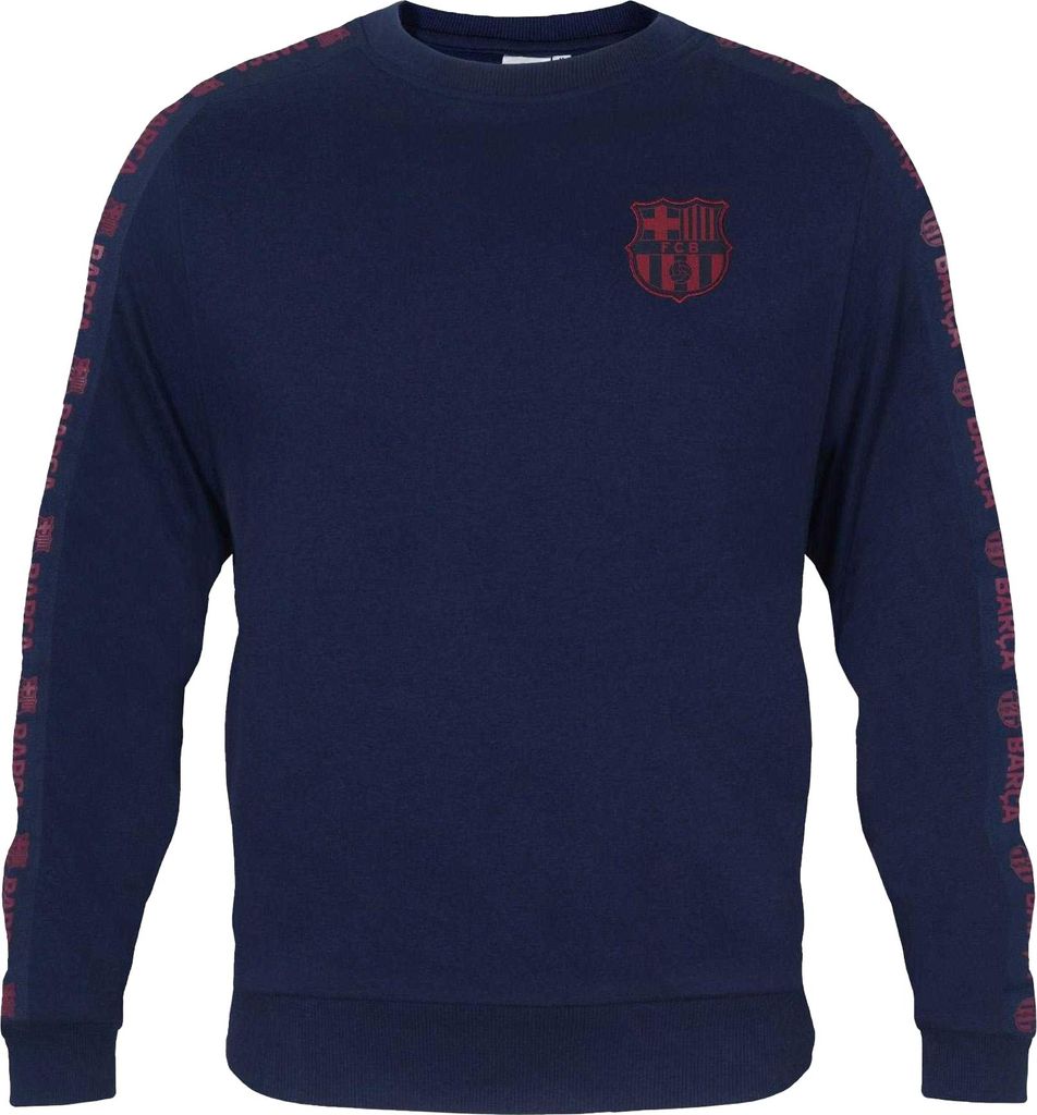 FC Barcelona - Sweatshirt für Herren, verklebt GF1293 (L) (Dunkles Marineblau)
