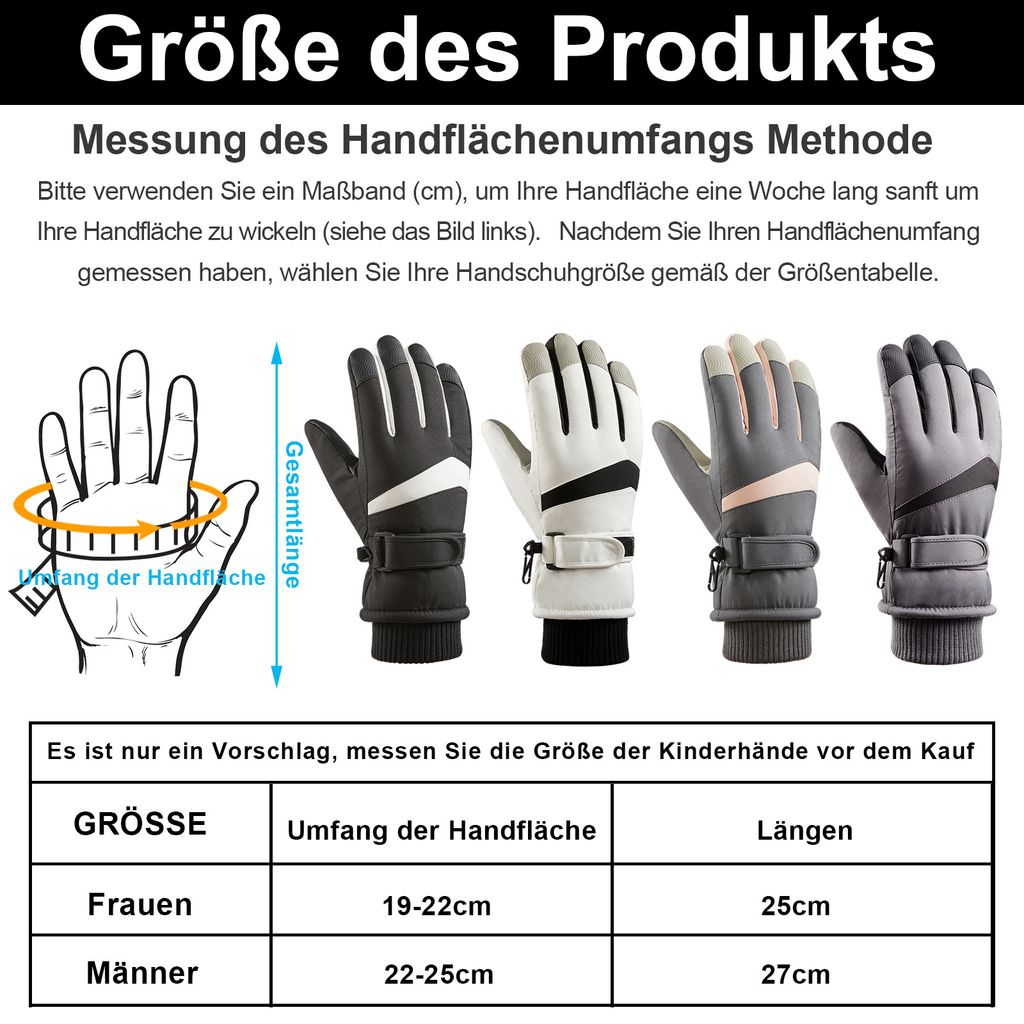 Trespass Kinder Skihandschuhe Cowa II - Wasserdicht & Gepolstert