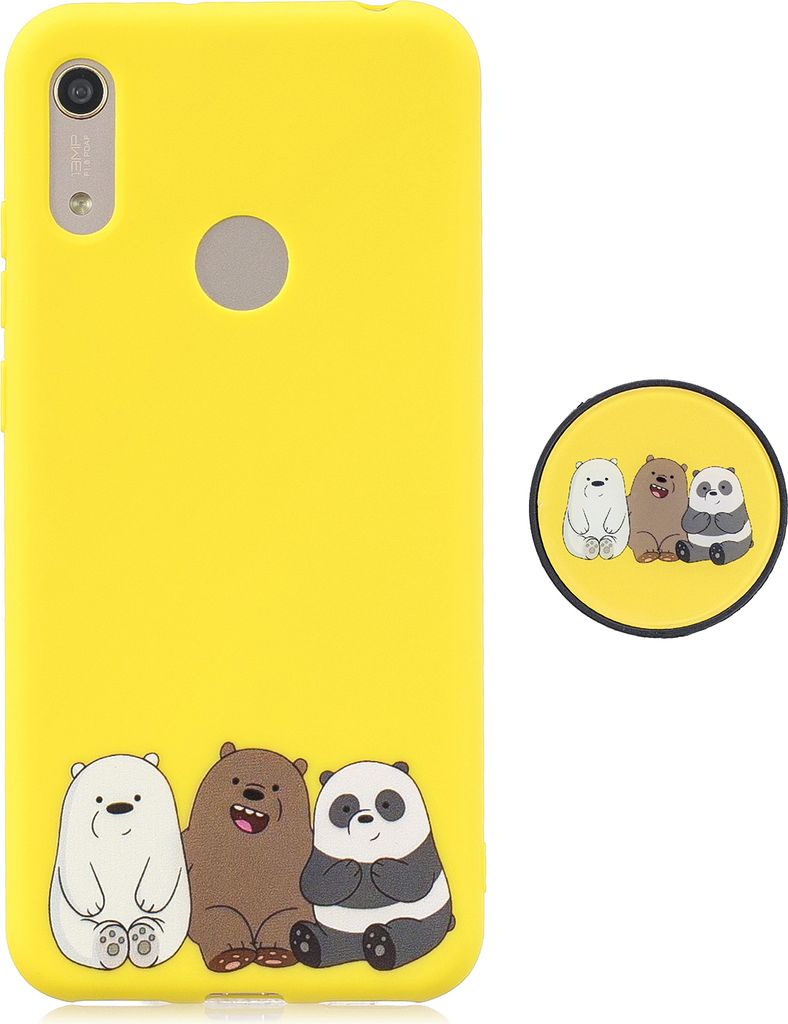 Für HUAWEI Y6 2019 Flexibler Standhalter Case Soft TPU Full Cover Telefon niedlich 7