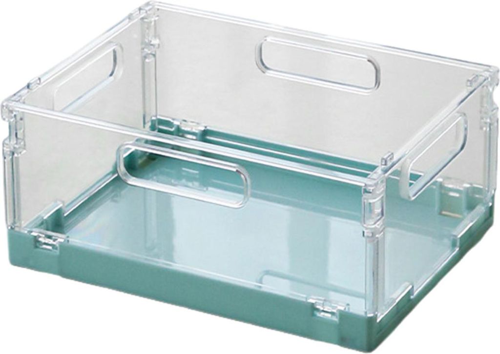 Aufbewahrungskorb mit Abdeckung, einfache Montage, faltbares Design, stapelbare Spielzeug-Aufbewahrungsbox, sichtbarer Schubladen-Organizer