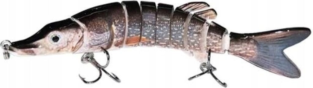 Wobbler ANGELN Köder HECHT ZANDER WELS Geteilt 8-segmentig 9cm 7g