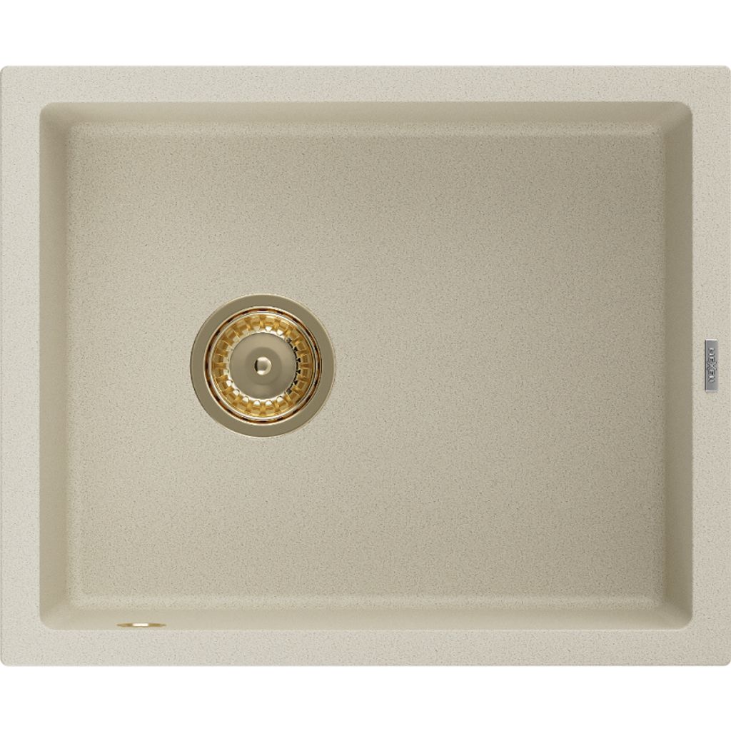 Mexen Pedro 1-miskový granitový dřez 560 x 460 mm, Béžová, Obrázek produktu 