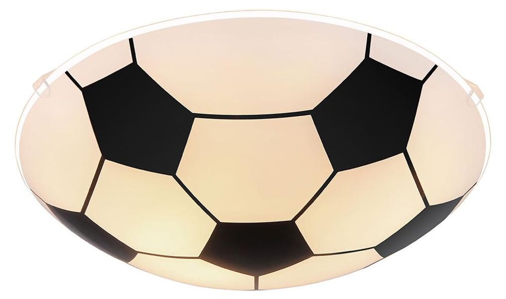 RGB LED Deckenleuchte, dimmbar, Fußball-Design, D 30 cm Produktbild 