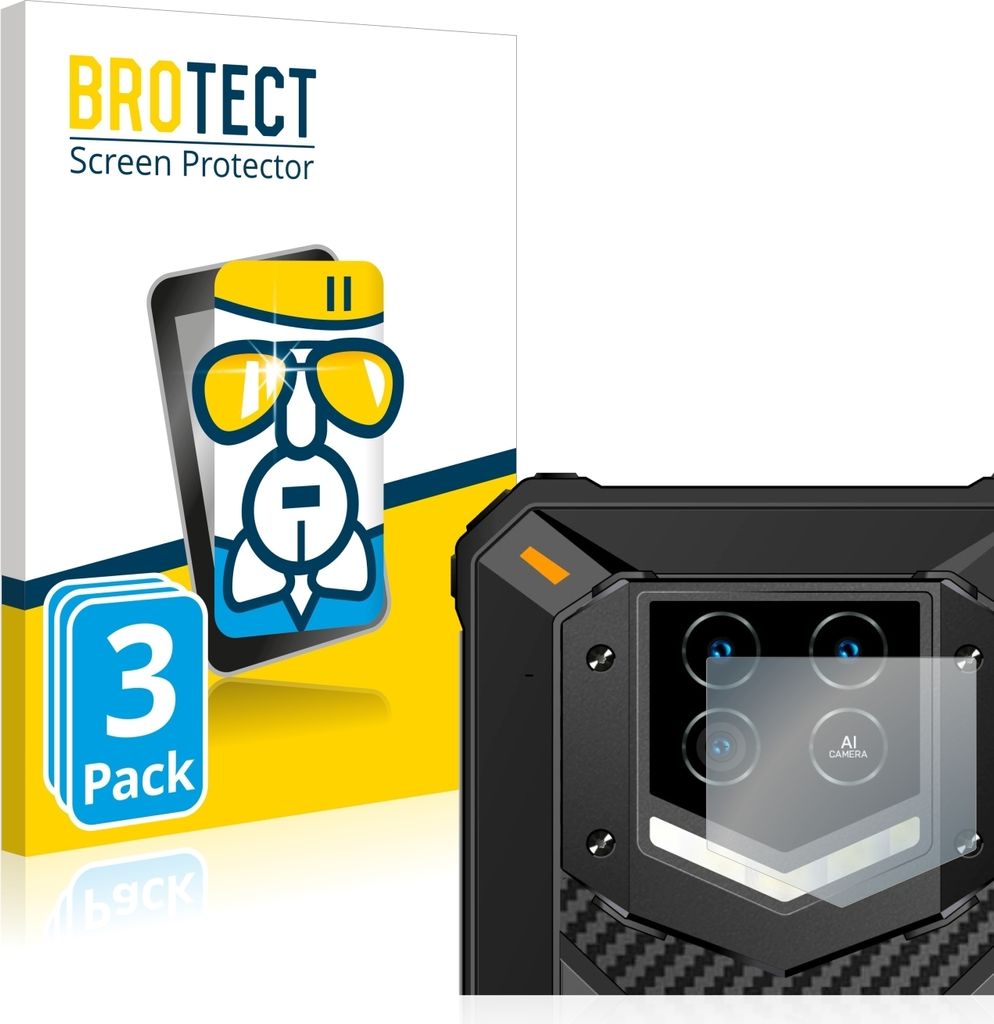 3x BROTECT Schutzglas für Oukitel WP15 5G (NUR Kameraschutz) Schutzfolie Panzer Folie Glas Display Schutz klar