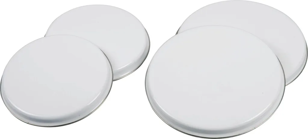 Plaques de cuisson pour four Karl Krüger set de 4 pièces émail blanc