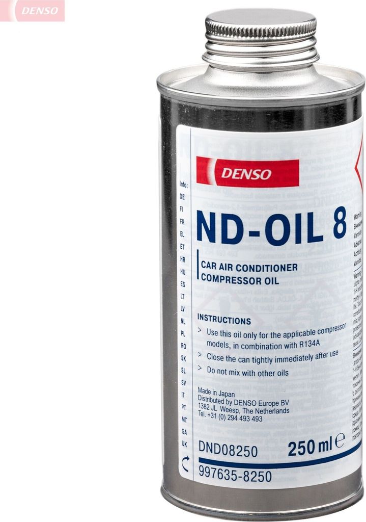 DENSO Öl Klimaanlage DND08250 für VW Golf VII Schrägheck Produktbild 