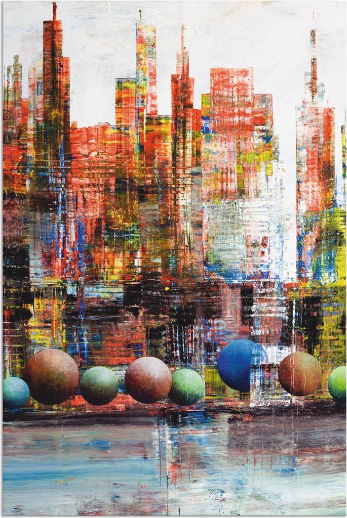 ARTland Wandbild Alu für Innen & Outdoor New York Stadtansicht Größe: 20x30 cm