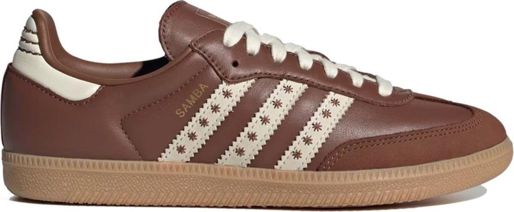Adidas Samba OG in Braun-Weiß für Damen – 6 UK – 39 1/3 EU – 7,5 US / Braun-Weiß
