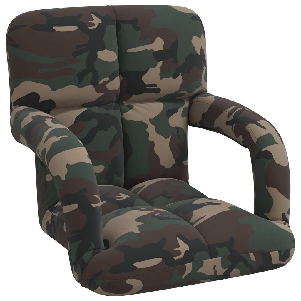 Eleganten-Stil Verstellbarer Fußsessel 1 pc - Wohnzimmerstuhl - Liegestuhl bis 150kg - Olivegrün 58x62x58 cm Stoff - Fernseh- & Relaxsessel - Mö...