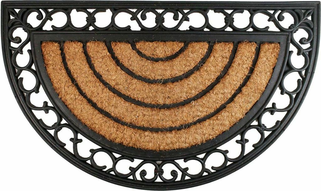 Schmutzfangmatte Schuhabstreifer 45x75 cm Ornamente halbrund