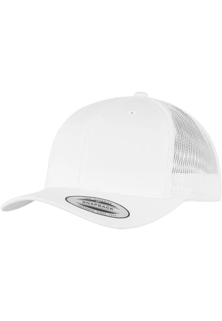 Berretto FLEXFIT 6606 Bianco: Trucker Cap Traspirante Taglia Unica