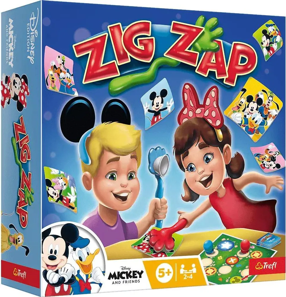 Console de poche interactive GRA Zig Zap 02438 - Jeu électronique bleu
