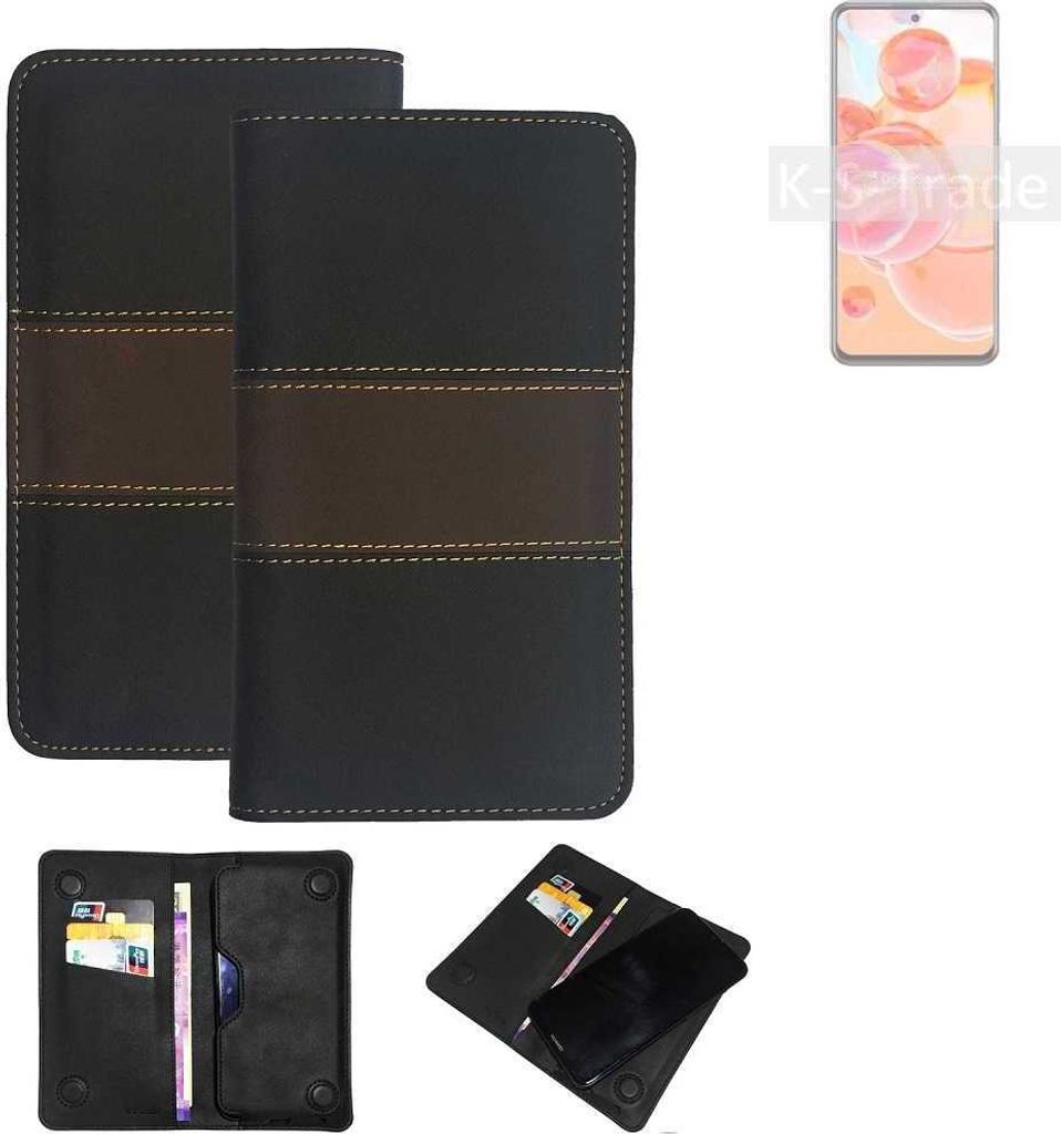 K-S-Trade Hülle Handyhülle kompatibel mit ZTE Blade V40 Pro Schutzhülle Walletcase Bookstyle Tasche Schutz Case Handytasche Wallet Cover Kunstleder