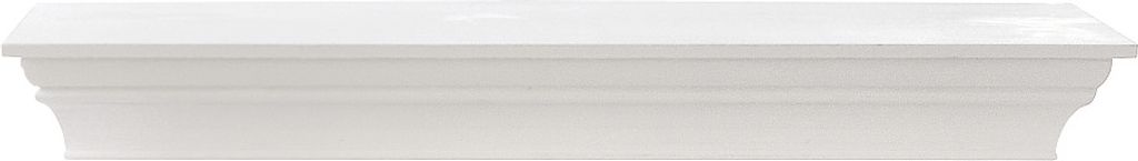 Wandregal SPRINGFIELD weiß Holz 91cm Wandleiste Regal Stuckleiste Bilderleiste