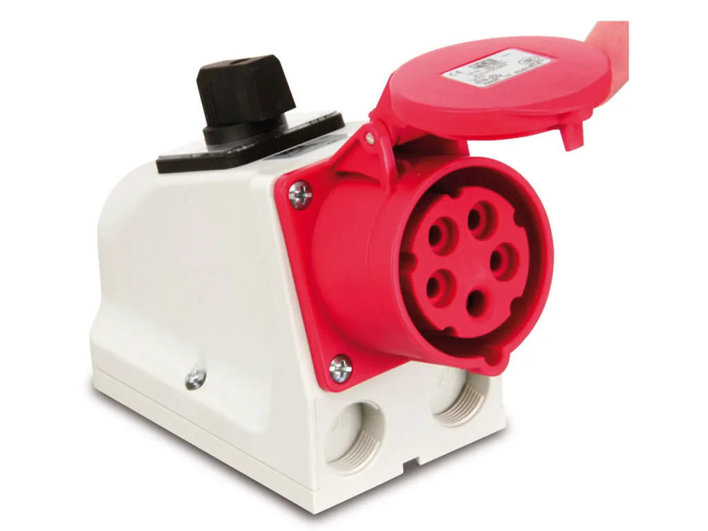 Interrupteur de sécurité triphasé 400V 16A IP44 pour machines et moteurs