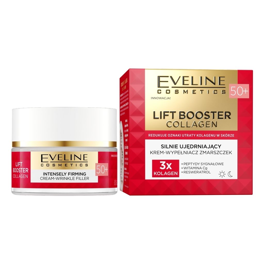 Eveline Lift Booster Collagen 50+ Strong Firming Wrinkle Filler Cream 50ml