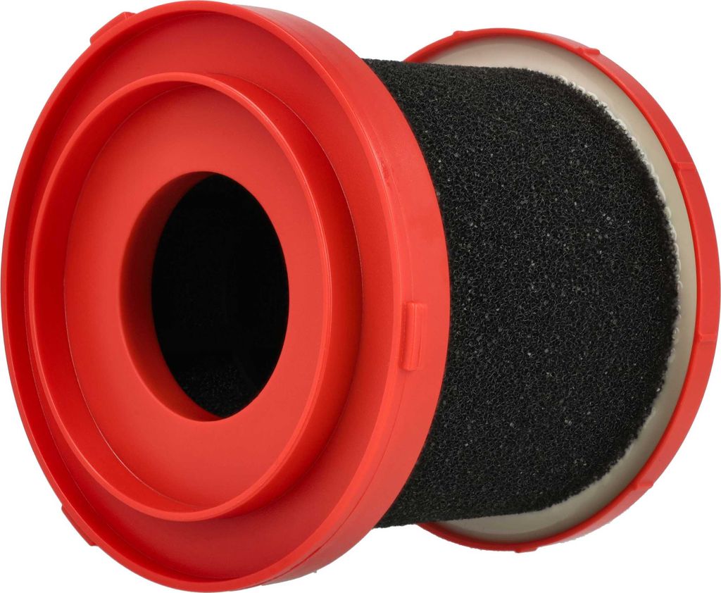 vhbw Nassfilter kompatibel mit Milwaukee M18VC2, M12FVCL, M18FPOVCL Staubsauger - Schaumstoff / Kunststoff Rot Schwarz