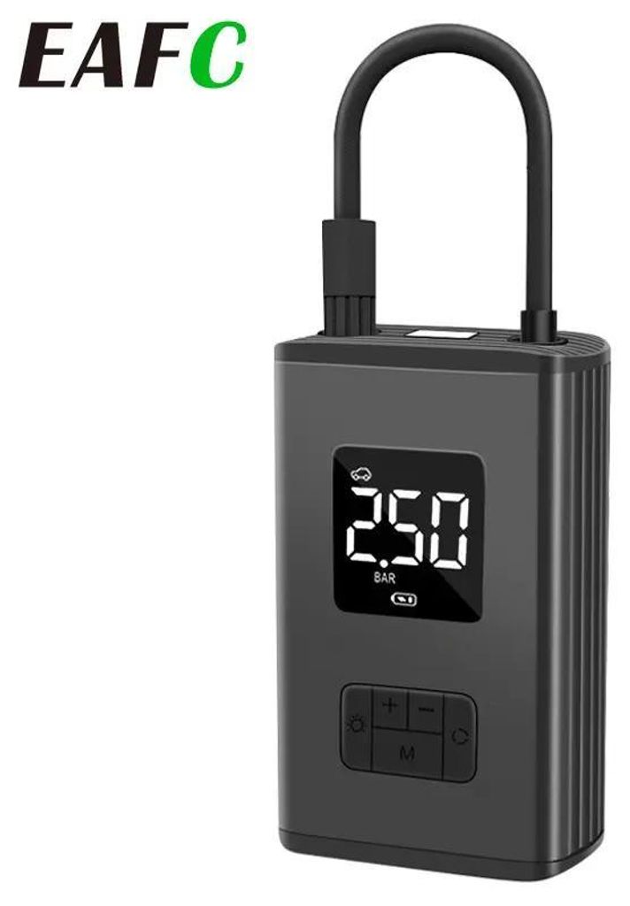 Tragbare Luftpumpe - Digitaler Reifenkompressor - 5V - Für Auto, Motorrad, Fahrrad und Ball - Elektrisch