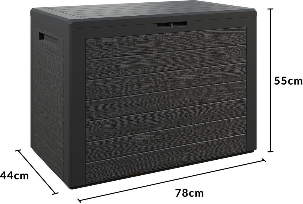 CASARIA® Gartenbox 190L UV-beständig Griffmulden Produktbild 7