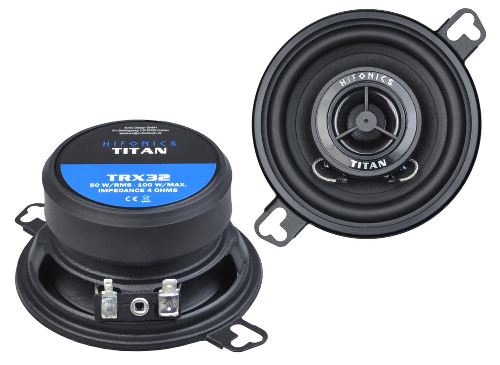 HIFONICS TITAN Lautsprecher Auto Boxen Set Koax 8,7 cm TRX-32