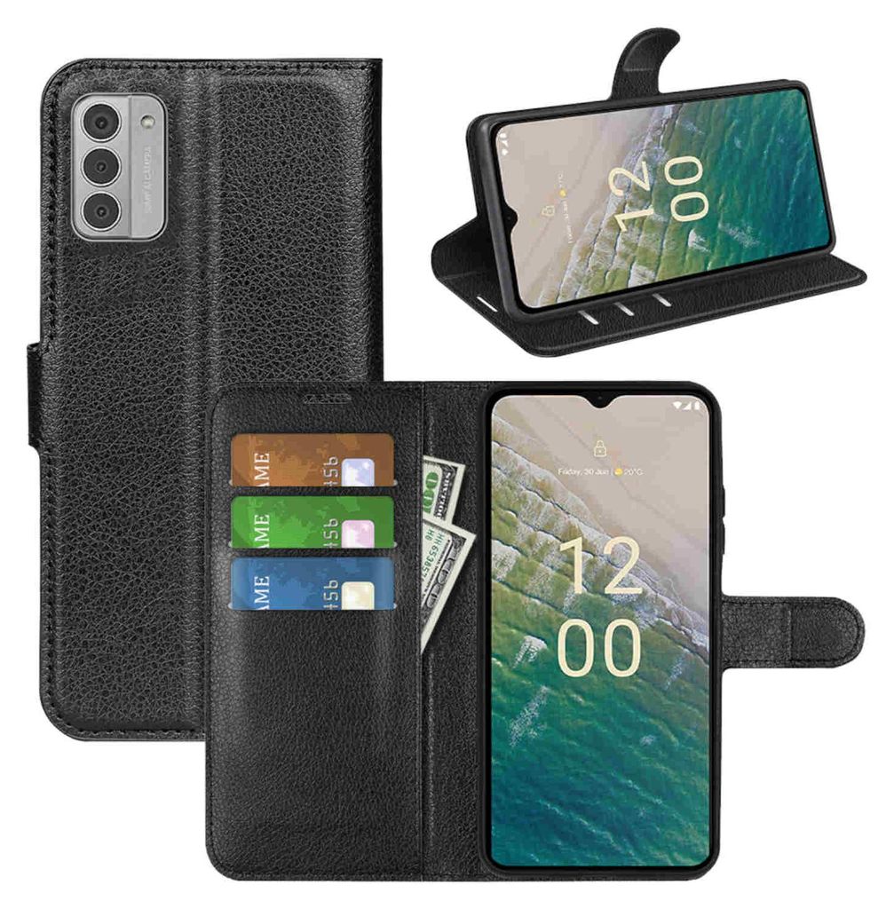 Pro Nokia G42 Smart Mobile Phone Case Black Leatherette Obrázek produktu 