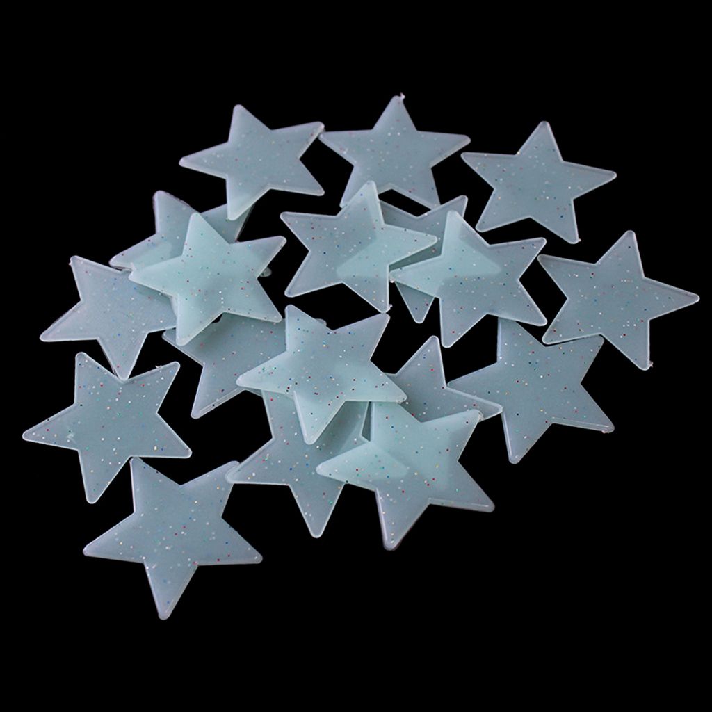 100 Stück Leuchtsterne selbstklebend Sternenhimmel Glow in the Dark Sterne Mond 