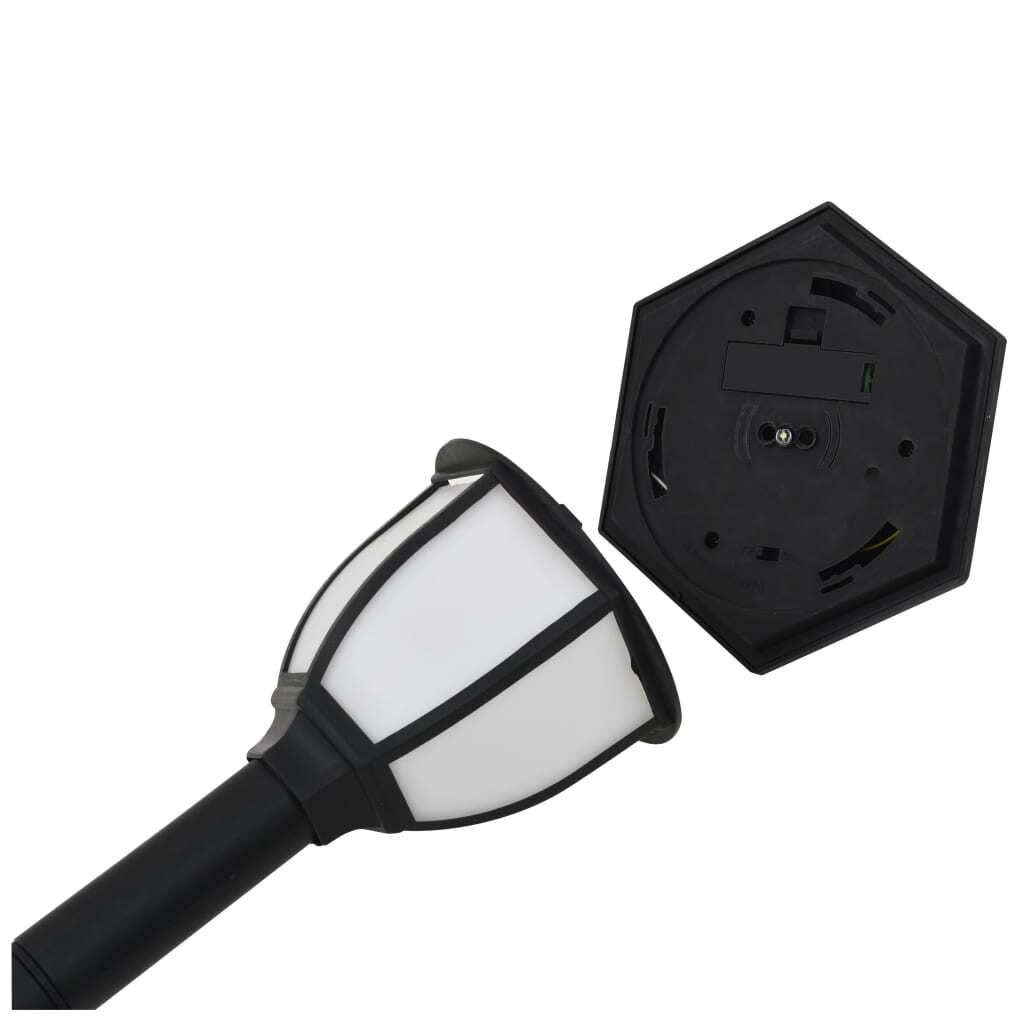 vidaXL Solar-Außenleuchten 6 Stk. LED Schwarz