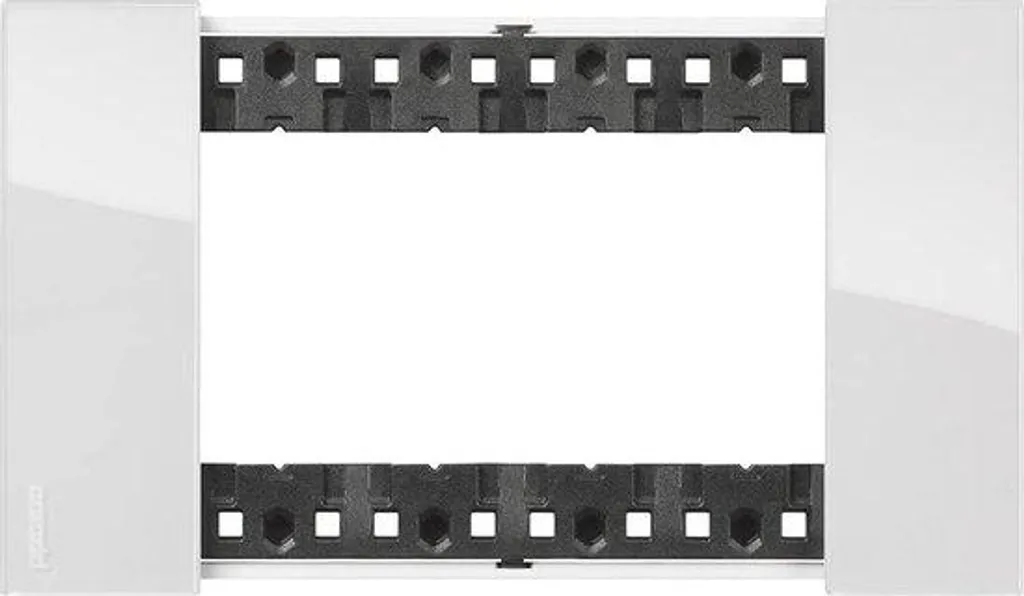Plaque de glace 1475 x 86 x 20 mm avec kit de montage complet en blanc