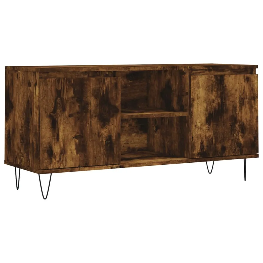 Mobile TV in rovere fumé 104x35x50 cm Materiale in legno