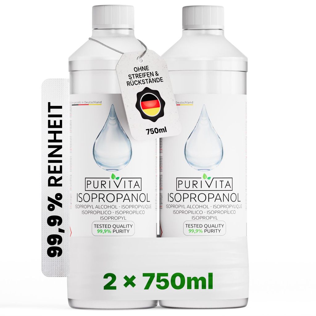 PURIVITA® Isopropanol 99,9 % Reinigungsalkohol, Entfetter Produktbild 