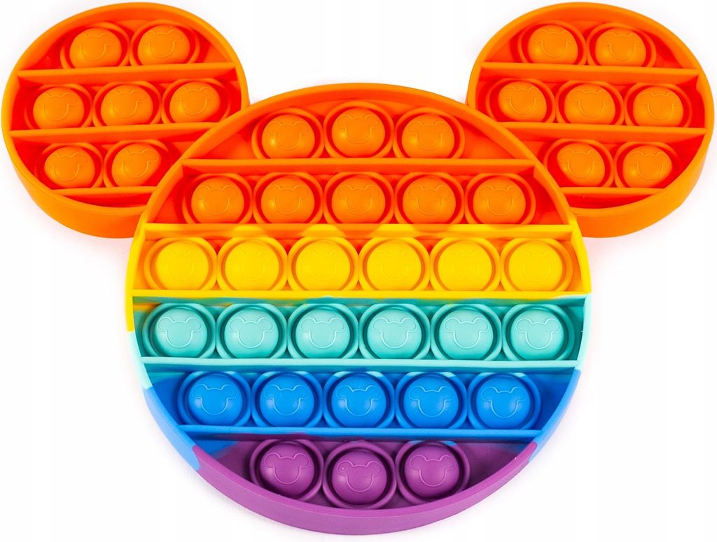 Pop It Fidget Toy Bunt - Anti-Stress Spielzeug 20x15cm - Push Bubble Entspannung