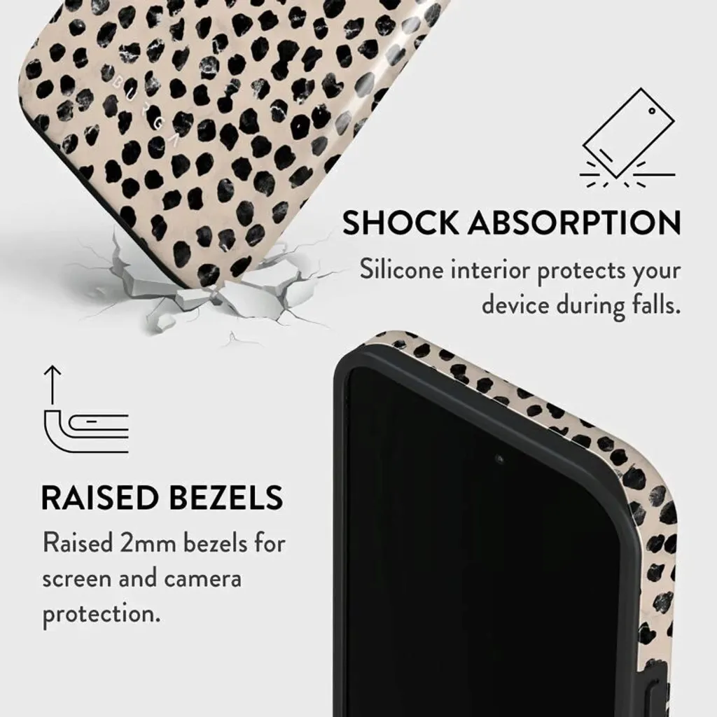 Étui de Protection iPhone 14 Pro Robuste Double Couche Beige Mat - 13