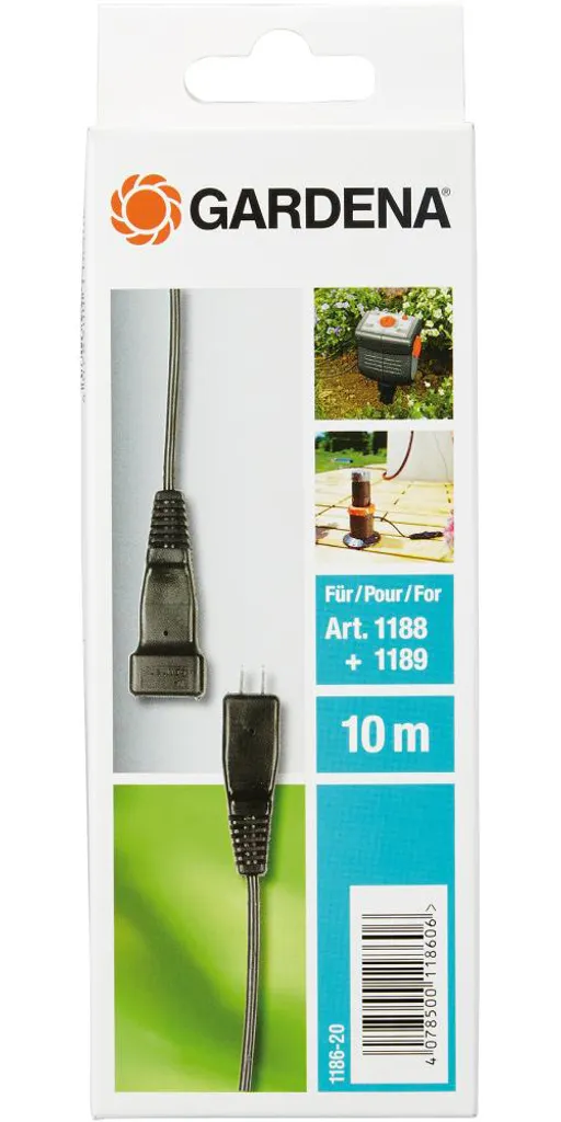 Gardena 1186-20 Rallonge de 5 mètres pour câble de programmateur