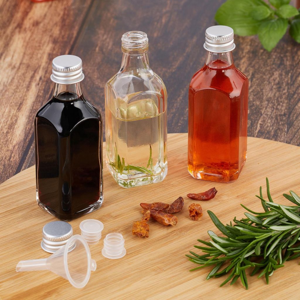 Mini-Glasflaschen mit Schraubverschluss - 12er-Set