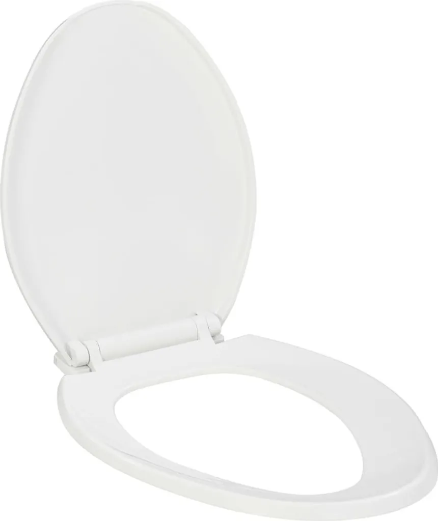 Lunette de Toilette Blanche Silencieuse Idéale pour Rénovation de WC