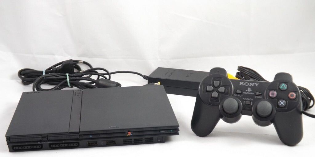 Sony PlayStation 2 Slim 9901921 Spielkonsole mit Gamepad - Produktbild 