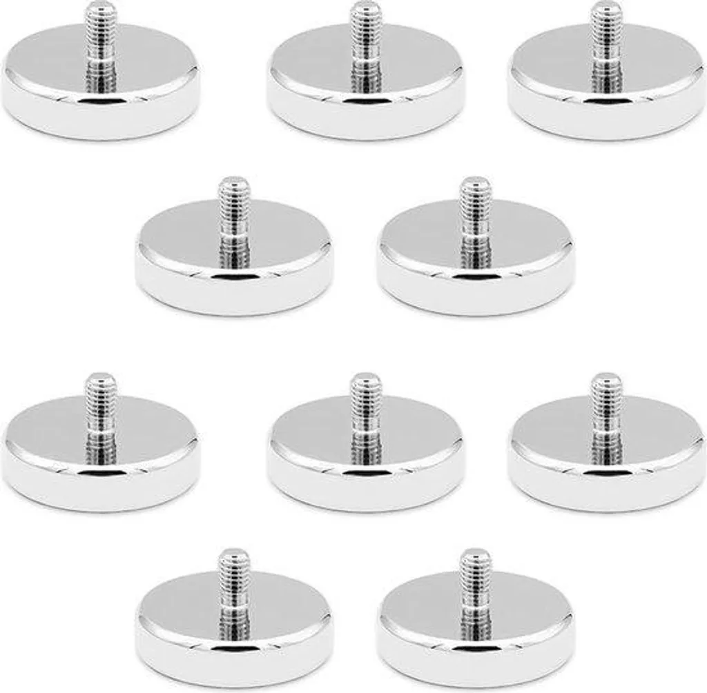 Aimant de fixation néodyme M5 pour atelier - Puissance 20 kg Ø 25 mm