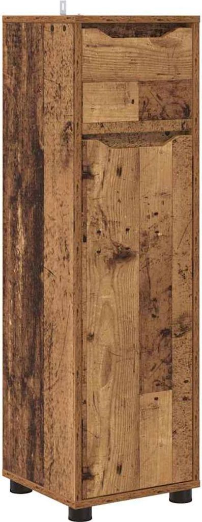 vidaXL Badezimmerschrank Altholz 30,5 x 30 x 101 cm Holzwerkstoff