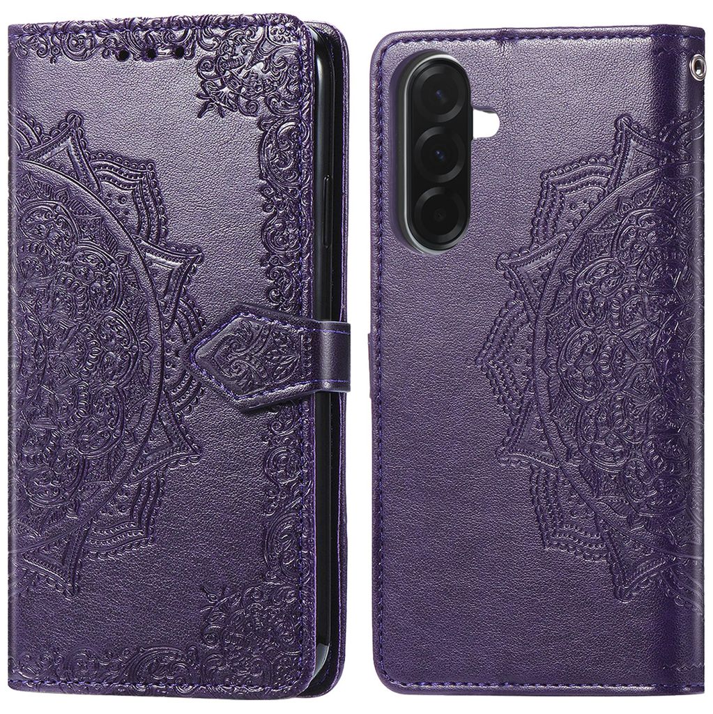 Funda libro Mandala para Samsung Galaxy A37 (5G) - Morado Imagen del producto 