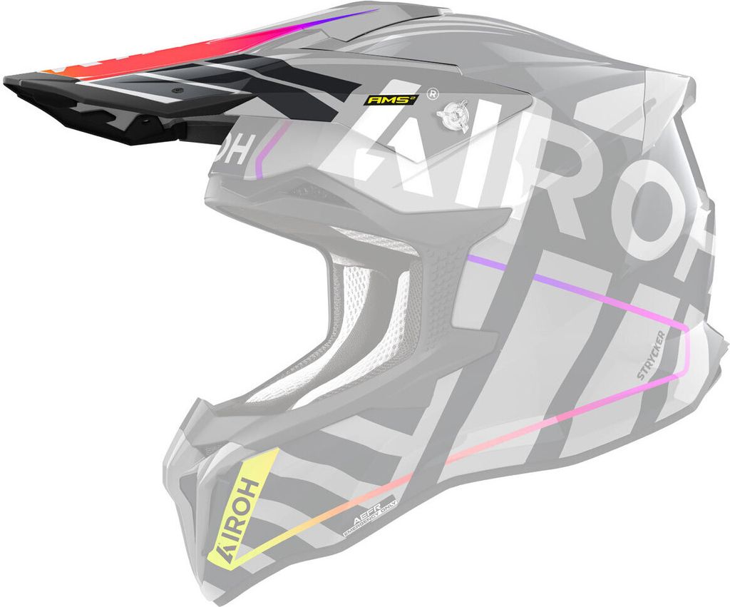Kask Frontino Airoh Strycker Brave Blue Grey Kask Frontino Zdjęcie produktu 