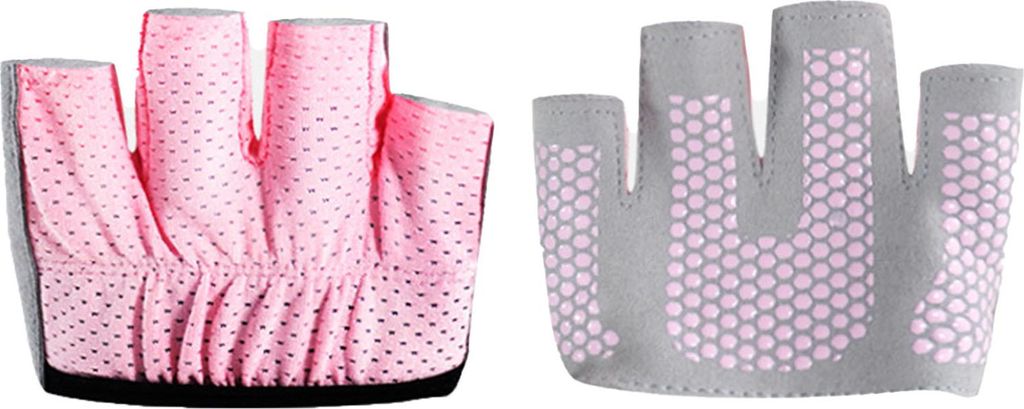 Frauen Micro Yoga Pilates Handschuhe Anti Slip 4 Finger minimalistische Hälfte für Fitness -Training