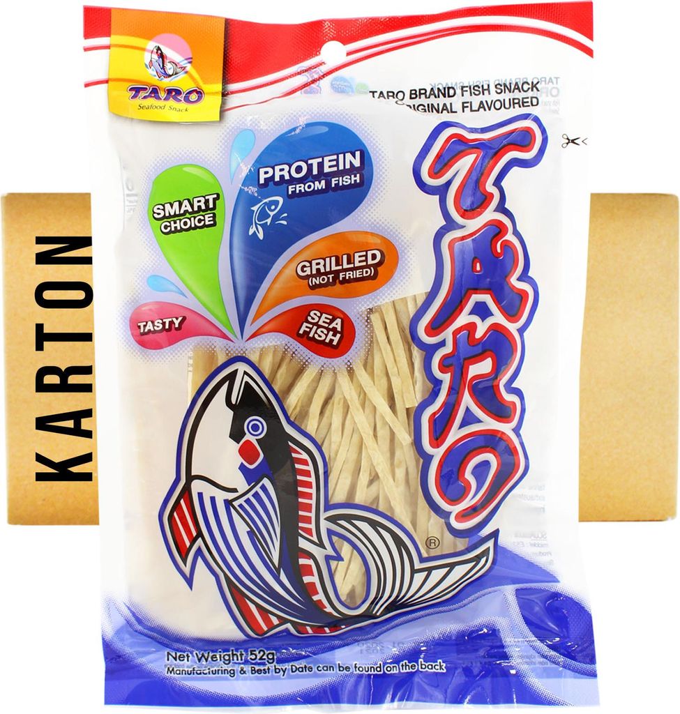 Taro Fisch Snack original in Streifen 36x52g (stinkt)