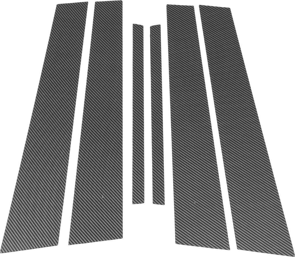 Türpfostenfensterleiste für Honda Accord 2008-2012 Vorne Hinten Links Rechts Anti-Kratz-Aufkleber Pfostenabdeckung mit Carbonfaser-Muster 6 Stück
