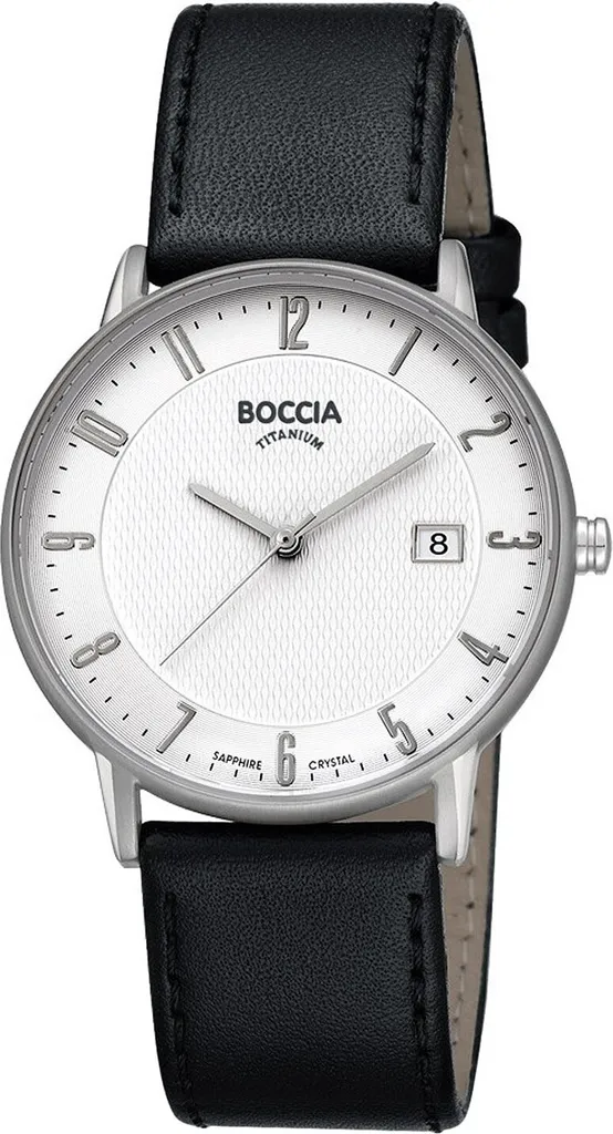 Boccia 3607-04 Montre Homme en Titane Ultra Légère avec Verre Saphir