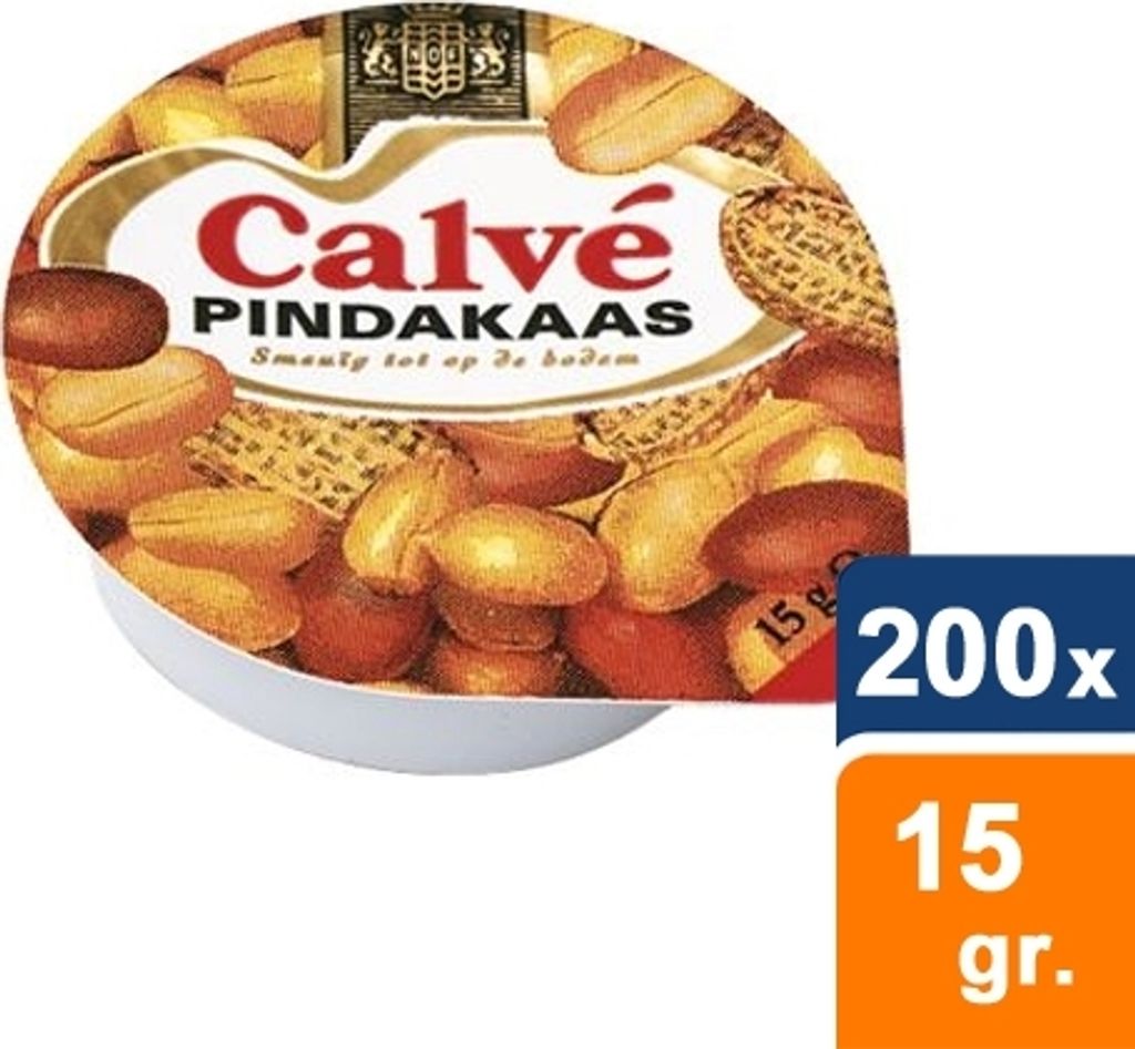 Calvé - Erdnussbutter - 200 x 15 gr Produktbild 