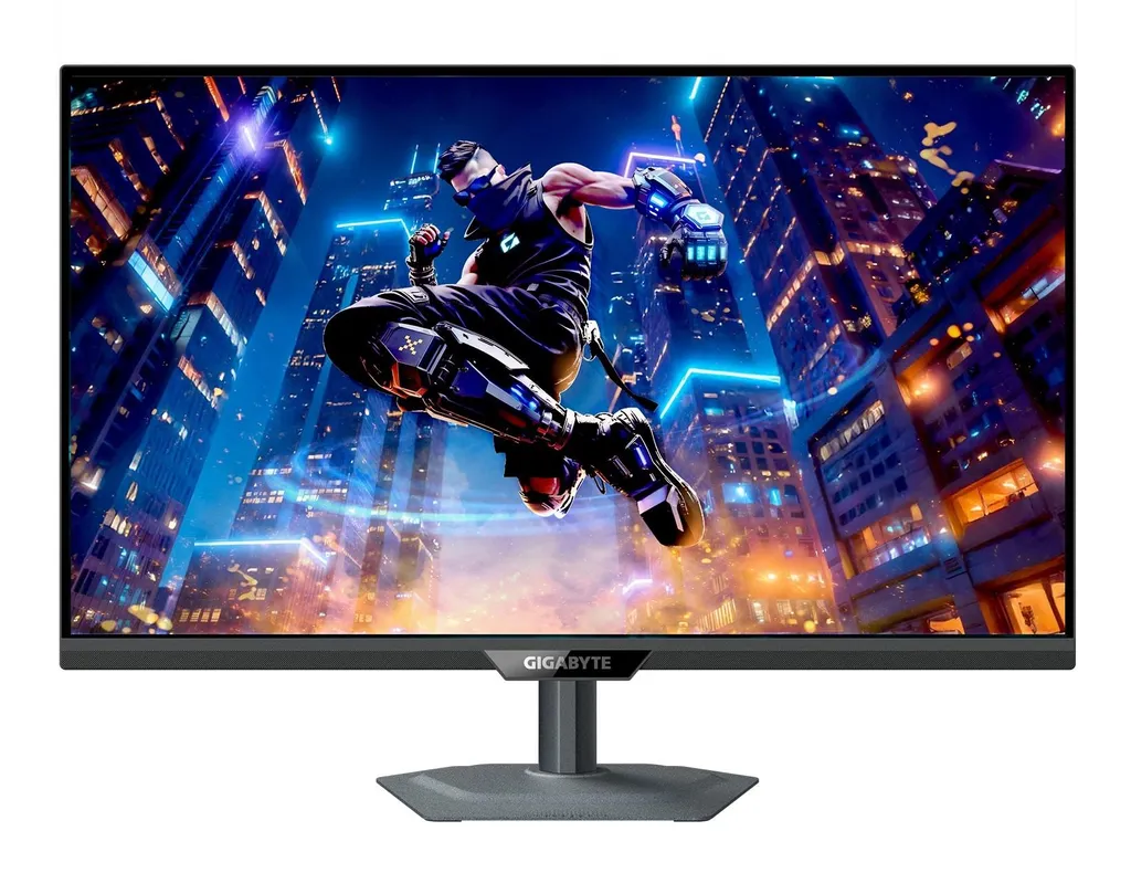 Gigabyte M27UP Gaming Monitor Flat, 68,5 cm (27"), 3840 x 2160 UHD, 1 ms, neig/schwenk/höhenvers., Pivot, HDMI, DP, USB, Speaker