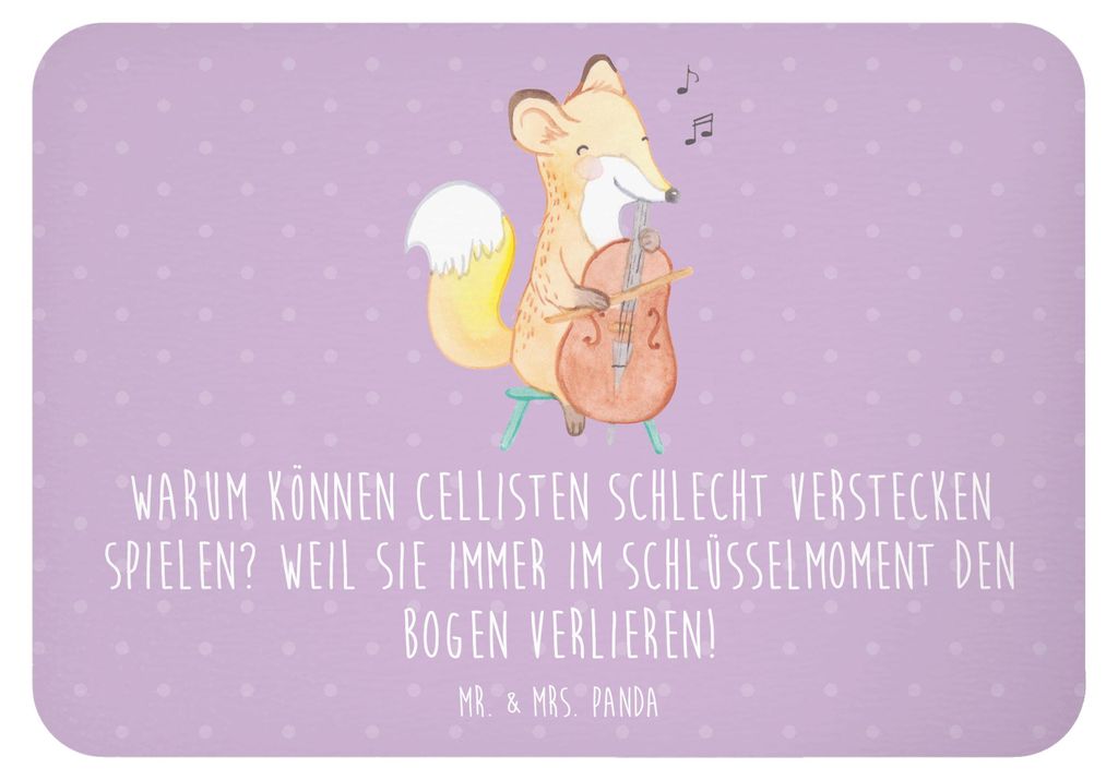 Mr. & Mrs. Panda magnet Cello Schlüsselmoment - Lavendeltraum - Geschenk, Lernen, haftmagnet, Moderne Musik, Notizhalter, whiteboardmagnet, Streic...