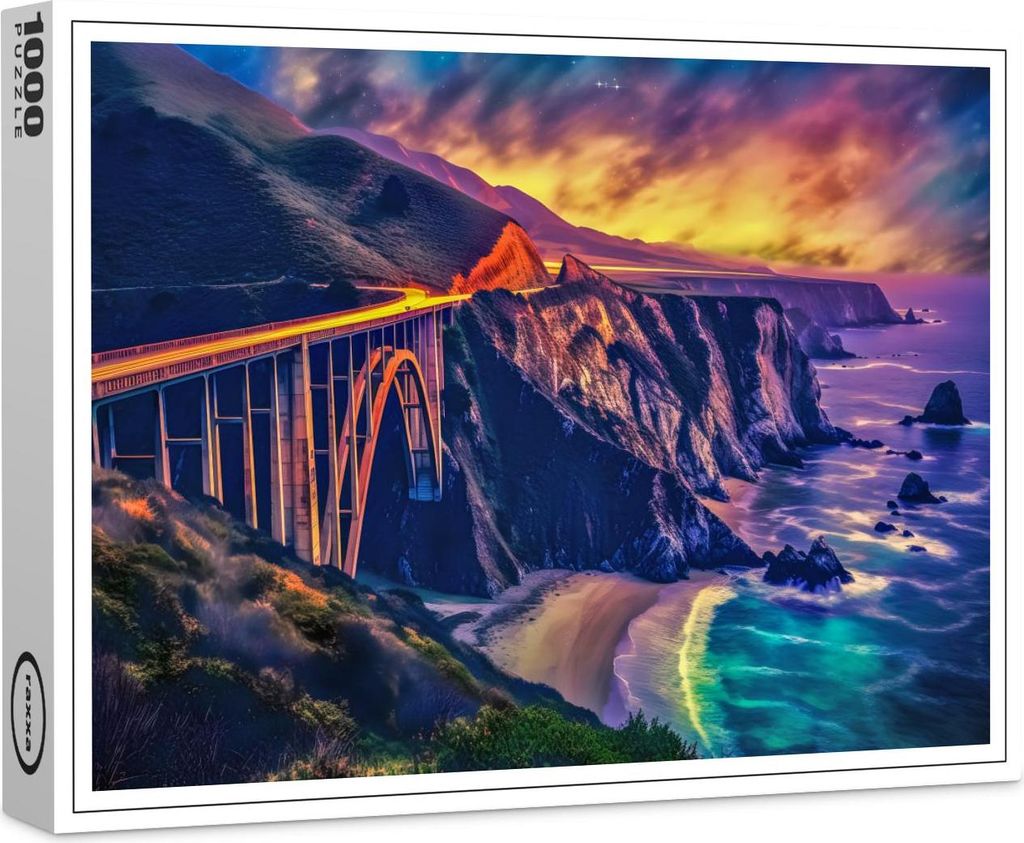 raxxa Premium-Puzzle "Bixby Creek Bridge", 1000 Teile